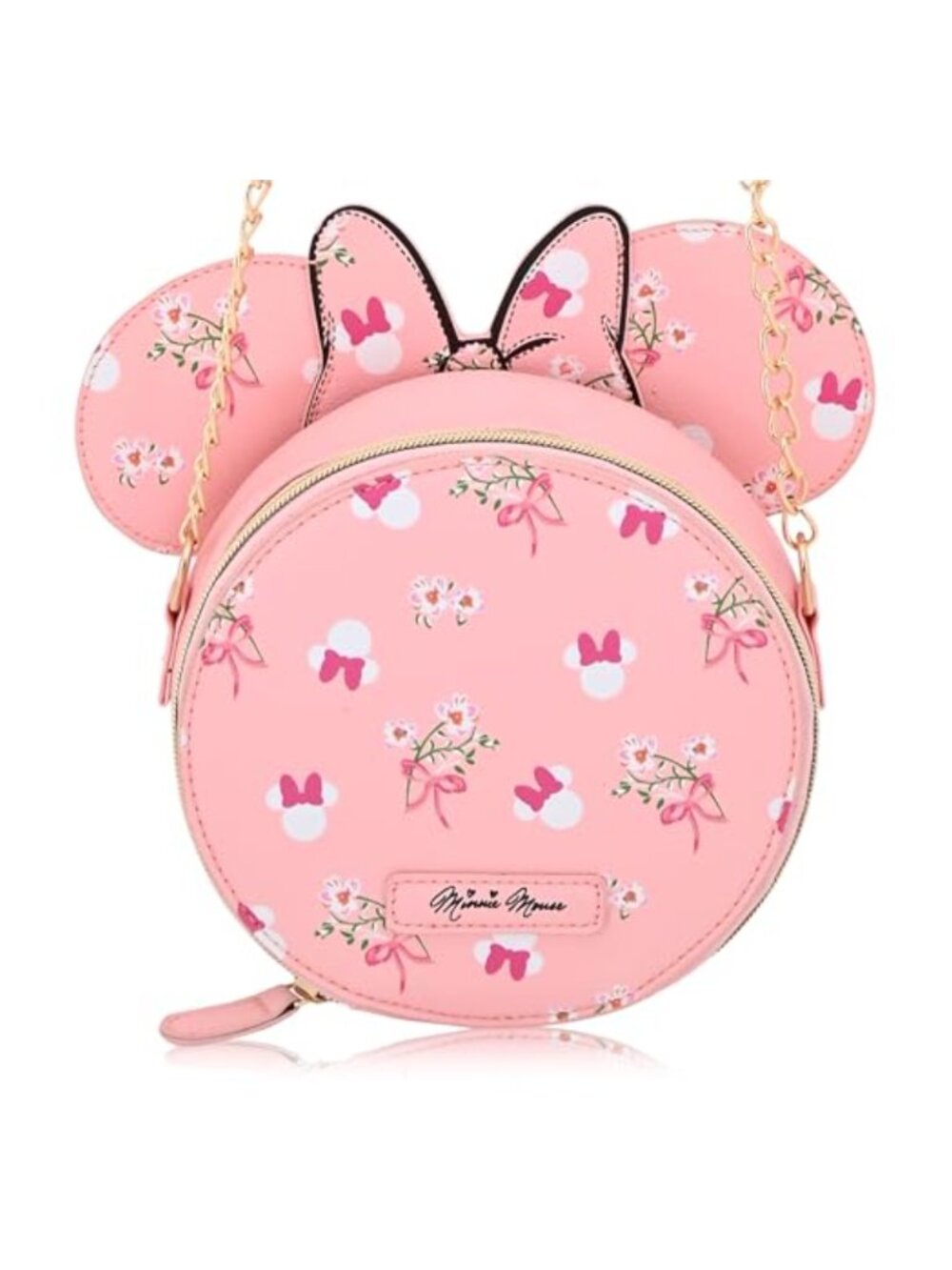 Disney Minnie Mouse Crossbody Handbag Leather Mini Purse Women Shoulder Bag